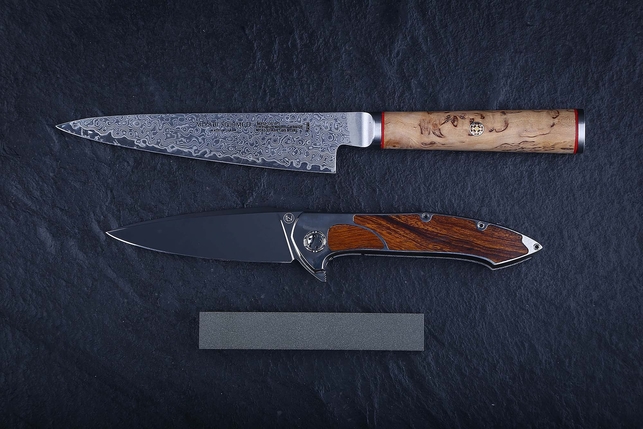 Брусок алмазный двухсторонний 100x17x10 мм, зернистость 200/160 - 100/80, концентрация алмазного порошка 25%, органическая связка, Россия