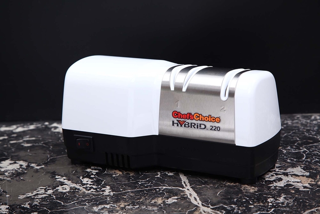 Гибридная электрическая + механическая точилка (станок) для европейских ножей Chef's Choice CC220W, США