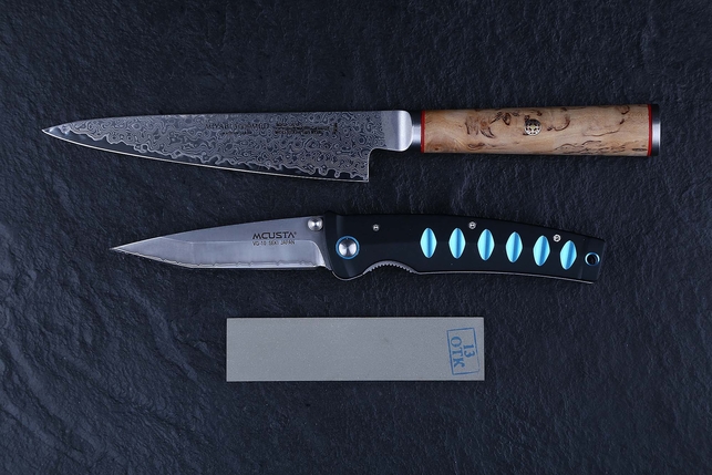 Карманный алмазный брусок 100x25x5 мм, зернистость 1/0, концентрация алмазного порошка 100%, органическая связка OSB, Россия