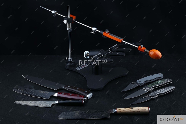 Точилка для ножей с регулируемым углом заточки Hapstone R2 Black Edition, Россия