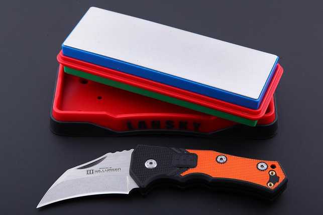 Алмазный точильный брусок (камень) для заточки Lansky комбинированный Medium Grit (280) / Fine Grit (600), США