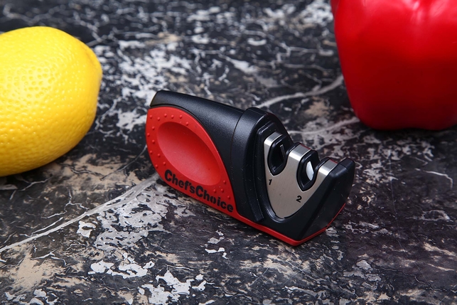 Ручная (механическая) точилка для ножей Chef's Choice Compact двухуровневая, ABS-пластик, нержавеющая сталь, США