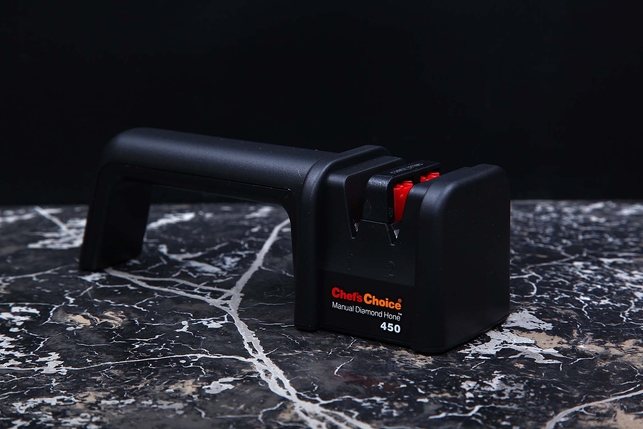 Ручная (механическая) точилка для европейских ножей Chef's Choice CC450 двухуровневая, ABS-пластик, нержавеющая сталь, США