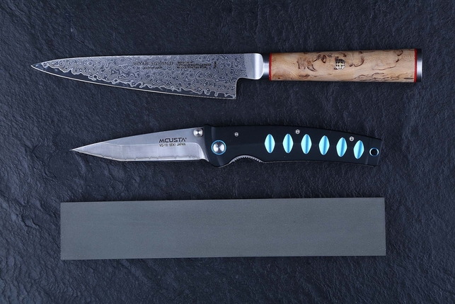 Брусок алмазный двухсторонний 200x35x10 мм, зернистость 50/40 - 20/14 концентрация алмазного порошка 50%, органическая связка, Россия