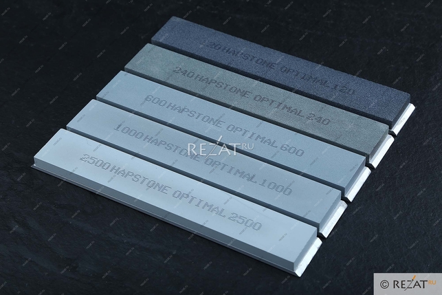 Набор из 5-ти точильных камней Hapstone Оptimal из карбида кремния на алюминиевых бланках