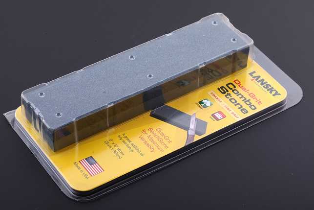 Брусок комбинированный 20.0 x 5.0 x 2.5 см (карбид вольфрама - карбид кремния) Lansky Coarse (120 grit) / Fine (600 grit), США