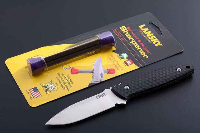 Керамическая карманная точилка для ножей Lansky (Medium Grit), США