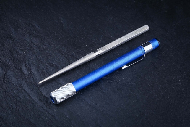 Карманный мусат с алмазным напылением для заточки ножей Tuotown, Китай