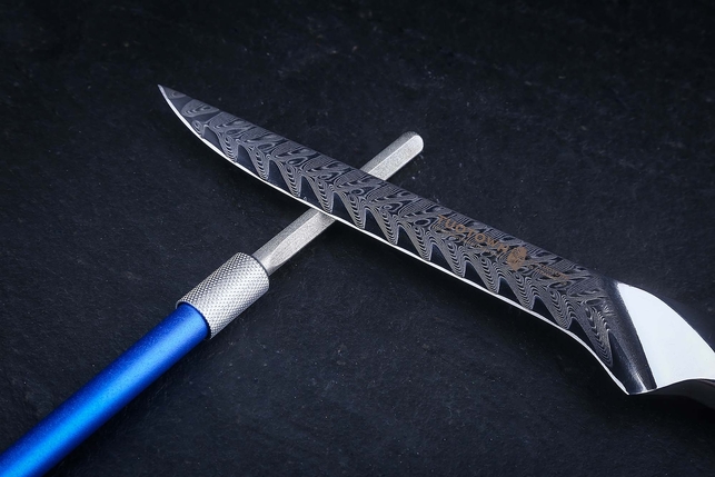 Карманный мусат с алмазным напылением для заточки ножей Tuotown, Китай