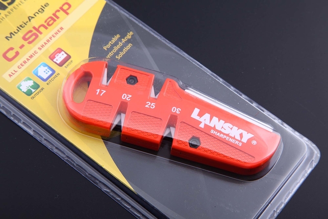 Карманная точилка C-Sharp с 4-мя углами заточки Lansky (керамика), нержавеющая сталь, Китай