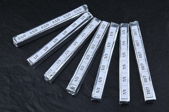 Набор из 7-и алмазных паст VID в брикетах, нормальная концентрация, микропорошок АСМ, зернистость 10/7, 7/5, 5/3, 3/2, 2/1, 1/0, 0,5/0 мкм, Россия