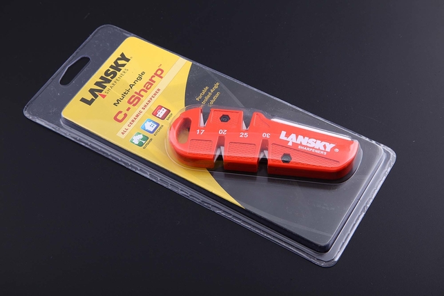 Карманная точилка C-Sharp с 4-мя углами заточки Lansky (керамика), нержавеющая сталь, Китай