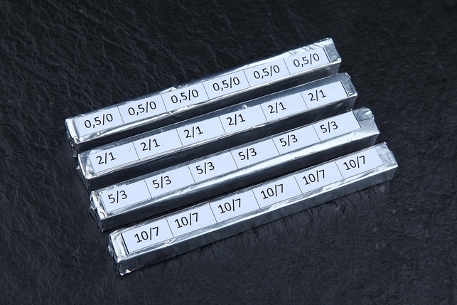 Набор из 4-х алмазных паст VID в брикетах, нормальная концентрация, микропорошок АСМ, зернистость 10/7, 5/3, 2/1, 0,5/0 мкм, Россия