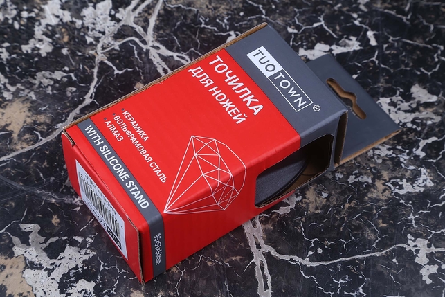 Ручная (механическая) точилка для для ножей Tuotown, карбид / керамика, ABS-пластик, Китай