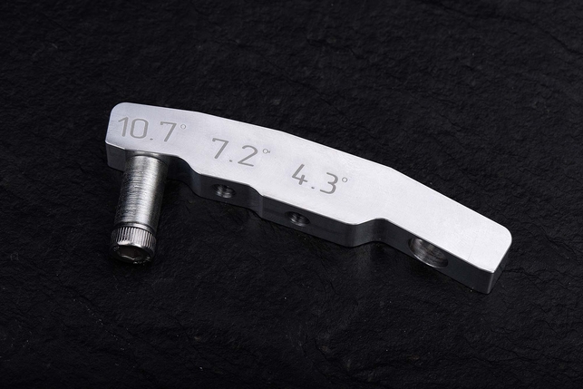 Приспособление для заточки в линзу TSPROF К03 Expert, шаг 4.3 / 7.2 / 10.7 градусов, алюминий, Россия