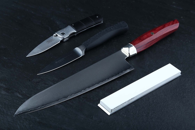 Камень Suehiro Debado-S из оксида алюминия на алюминиевом бланке 150x24x6 мм, зернистость 6000 Grit, керамическая связка, Япония