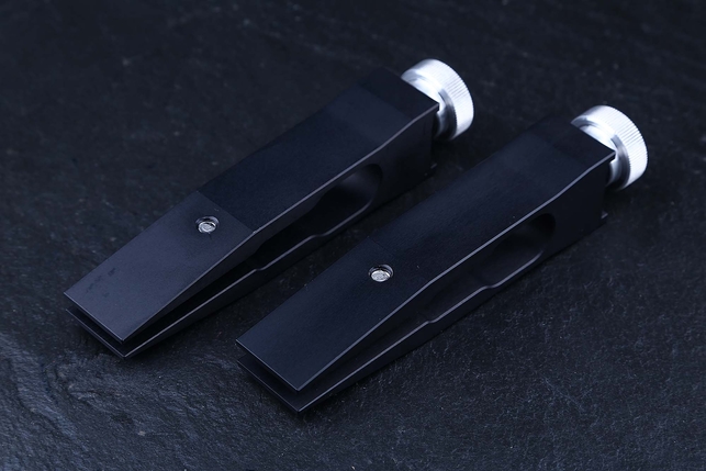 Цельнофрезерованные зажимы к точилкам TSPROF Профиль и Kadet Expert, анодированный алюминий, Россия