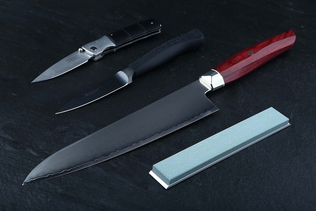 Камень Suehiro Debado-LD из оксида алюминия на алюминиевом бланке 150x24x6 мм, зернистость 180 Grit, керамическая связка, Япония