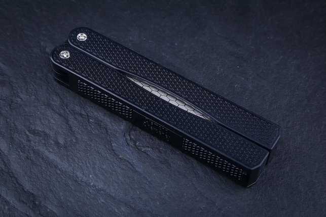 Складная карманная точилка-бабочка для ножей с алмазным напылением Tuotown, зернистость 400 / 600 Grit, Китай