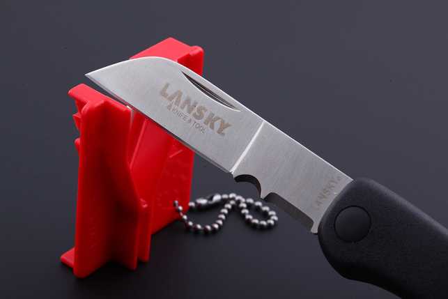 Керамическая карманная точилка для ножей на ключи Lansky Mini Crock Stick, ABS-пластик, США
