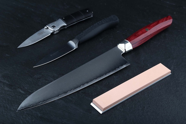 Камень Suehiro Debado-S из оксида алюминия на алюминиевом бланке 150x24x6 мм, зернистость 1000 Grit, керамическая связка, Япония