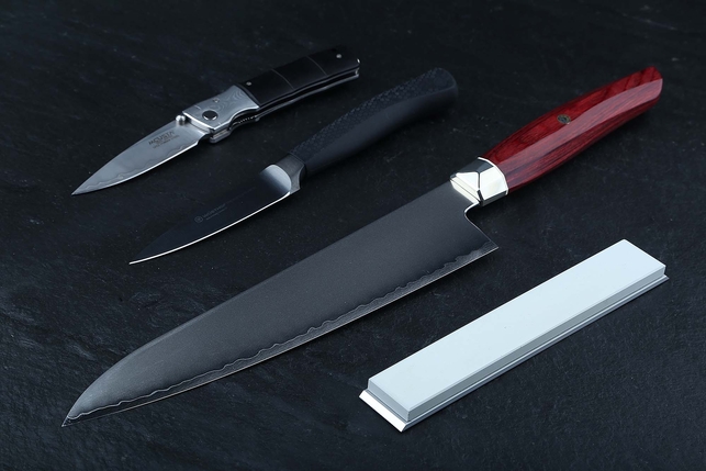 Камень Suehiro Debado-S из оксида алюминия на алюминиевом бланке 150x24x6 мм, зернистость 1500 Grit, керамическая связка, Япония