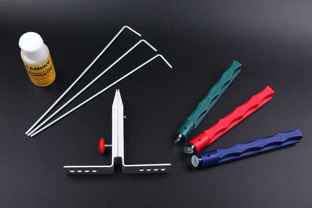 Набор для заточки ножей Lansky с 3-мя керамическими камнями Standart System, США