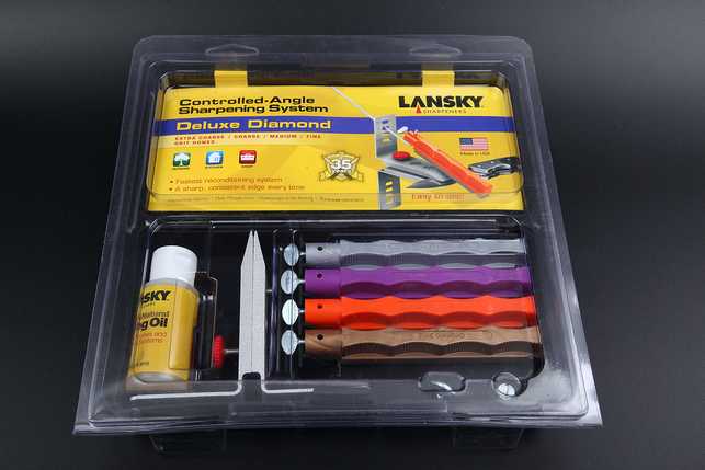 Набор для заточки ножей Lansky с 4-мя алмазными камнями Diamond Deluxe System, США