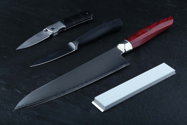 Камень Suehiro Cerax из оксида алюминия на алюминиевом бланке 150x24x6 мм, зернистость 320 Grit, керамическая связка, Япония