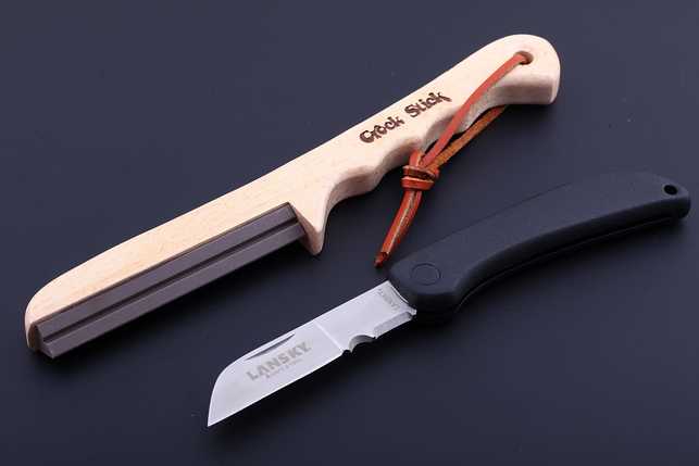 Полевая керамическая точилка для заточки серрейторных ножей Lansky Crock Stick, США