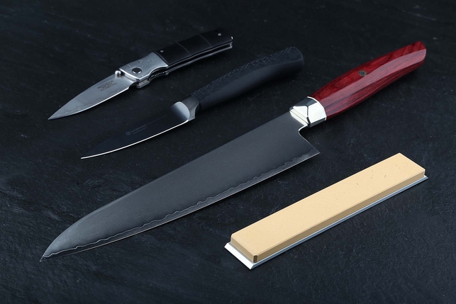 Камень Suehiro Arashiyama из из природного диоксида кремния на алюминиевом бланке 150x24x6 мм, зернистость 6000 Grit, комплексная связка, Япония