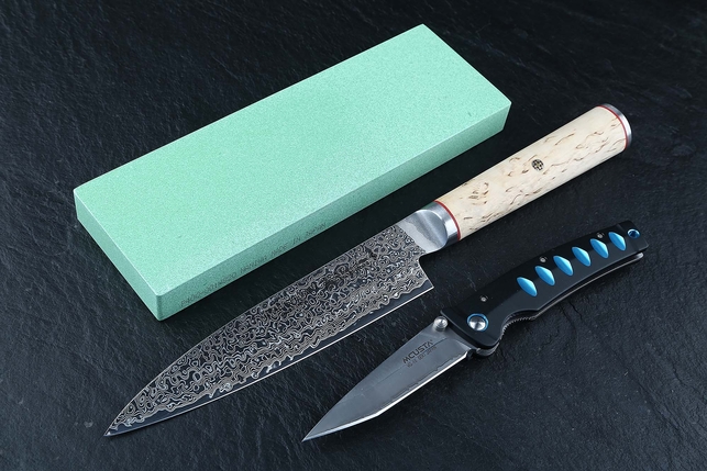 Водный керамический точильный камень для заточки ножей Naniwa Professional Stone 400 Grit, Япония