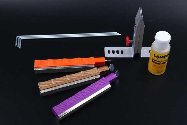 Набор для заточки ножей с 3-мя алмазными камнями Lansky Diamond Standard System, США