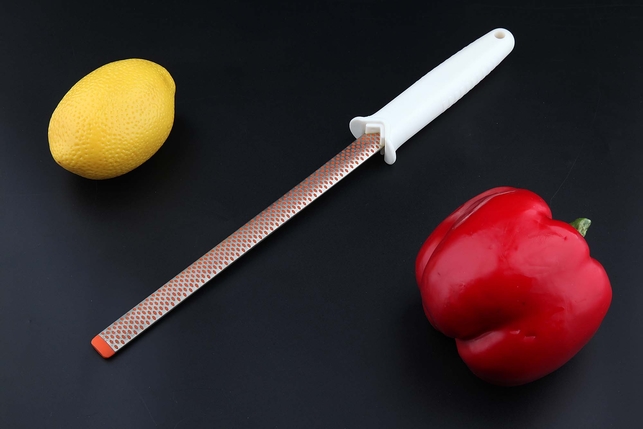 Мусат с алмазным напылением для правки ножей Suehiro 19.5 см, овальный, зернистость 1000 Grit, средний (medium), черная рукоять, США