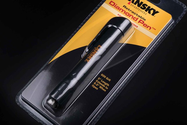 Карманный выдвижной алмазный мусат Lansky Diamond Pen 12 см, Medium (600 grit), Китай