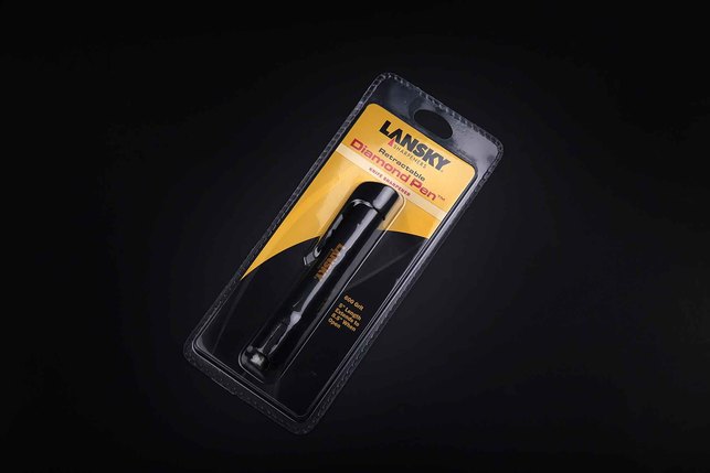 Карманный выдвижной алмазный мусат Lansky Diamond Pen 12 см, Medium (600 grit), Китай