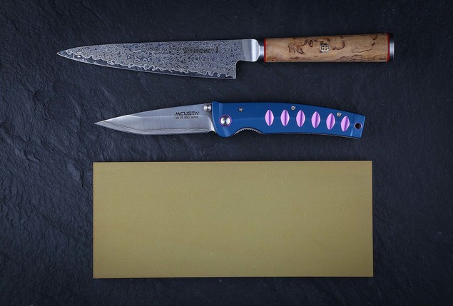 Брусок алмазный двухсторонний 200x83x10 мм, зернистость 3/2 - 1/0, концентрация алмазного порошка 100%, органическая связка, Россия