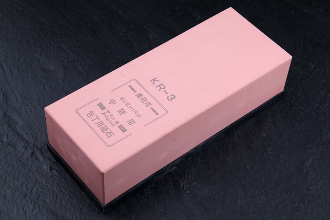 Водный керамический точильный камень для заточки ножей Suehiro DX Medium 225x90x60 мм, зернистость 1000 Grit, керамическая связка, Япония