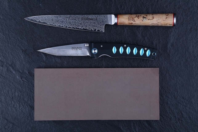 Брусок алмазный двухсторонний 200x83x10 мм, зернистость 100/80 - 50/40, концентрация алмазного порошка 100%, органическая связка, Россия