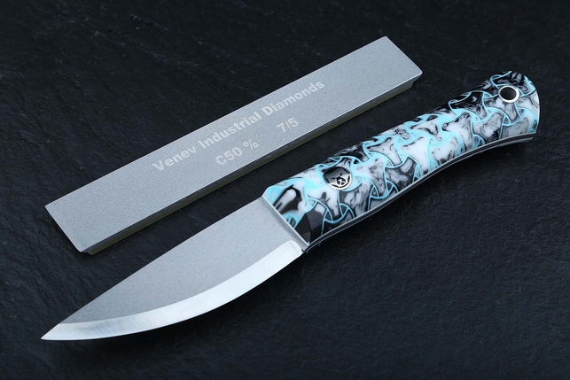 Брусок алмазный односторонний на алюминиевом бланке 150x25x6 мм, зернистость 7/5, концентрация алмазного порошка 50%, органическая связка, Россия