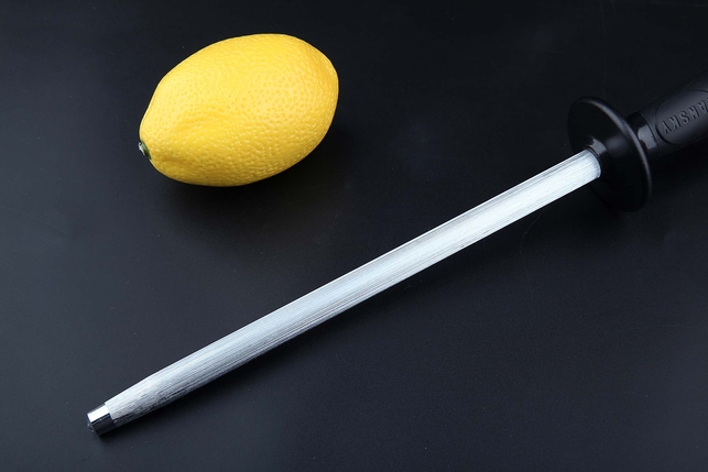 Стальной мусат для правки ножей Lansky Steel Sharp Stick 21.6 см, круглый, средняя насечка (medium), Китай