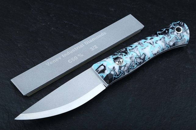 Брусок алмазный односторонний на алюминиевом бланке 150x25x6 мм, зернистость 3/2, концентрация алмазного порошка 50%, органическая связка, Россия