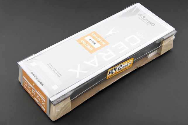 Водный керамический точильный камень для заточки ножей Suehiro New Cerax 183x63x20 мм, зернистость 1500 Grit, керамическая связка, Япония