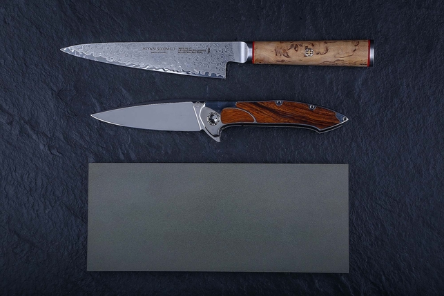 Брусок алмазный двухсторонний 200x83x10 мм, зернистость 20/14 - 50/40, концентрация алмазного порошка 100%, органическая связка, Россия