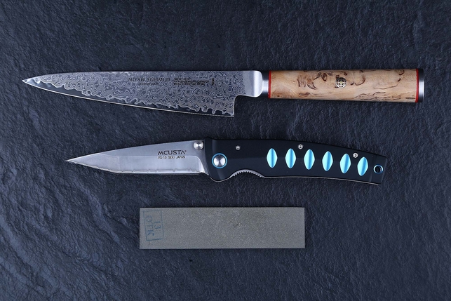 Карманный алмазный брусок 100x25x5 мм, зернистость 100/80, концентрация алмазного порошка 100%, органическая связка, Россия